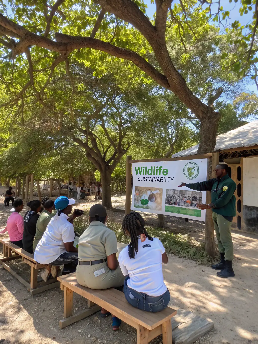 A photo of a community outreach event where members of the association are educating the public about woodcock conservation and the importance of responsible hunting.